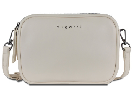 Сумка кросс-боди женская BUGATTI Almata, бежевая, полиуретан, 21,5х6х15 см
