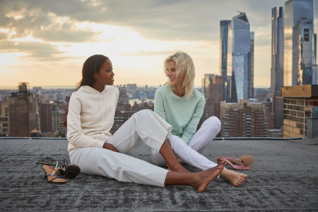 Свитшот женский BNC Inspire (Organic), серо-голубой, размер XS