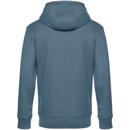 Толстовка с капюшоном унисекс King, серо-синяя, размер XS