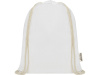 Oregon сумка-кисет из переработанного хлопка, сертифицированного согласно GRS, плотностью 140 г/м² - Белый