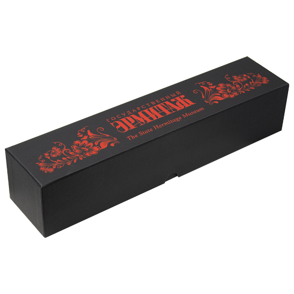 Зонт складной автоматический обратного сложения Forest Liverpool Reverse Safeclosing Print Sample "Эрмитаж", диаметр 103 см, радиус 23 дюйма, 10 панелей, с плавным закрытием, в подарочной коробке, черный