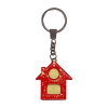 Брелок-обвес Дом (красный с золотом)