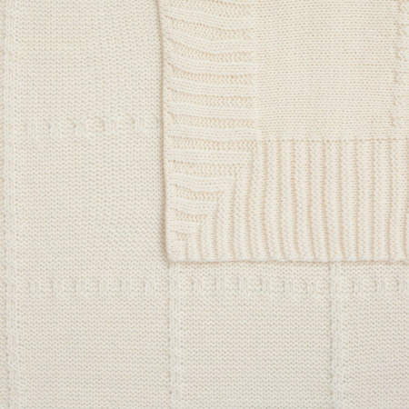 Плед Quadrisma, белый (молочный)