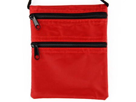 Нагрудный кошелек Путешествие, красный