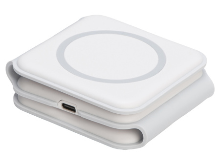 Беспроводное зарядное устройство 3-в-1 Road, 15 Вт, белый Беспроводное зарядное устройство 3-в-1 Road, 15 Вт, белый