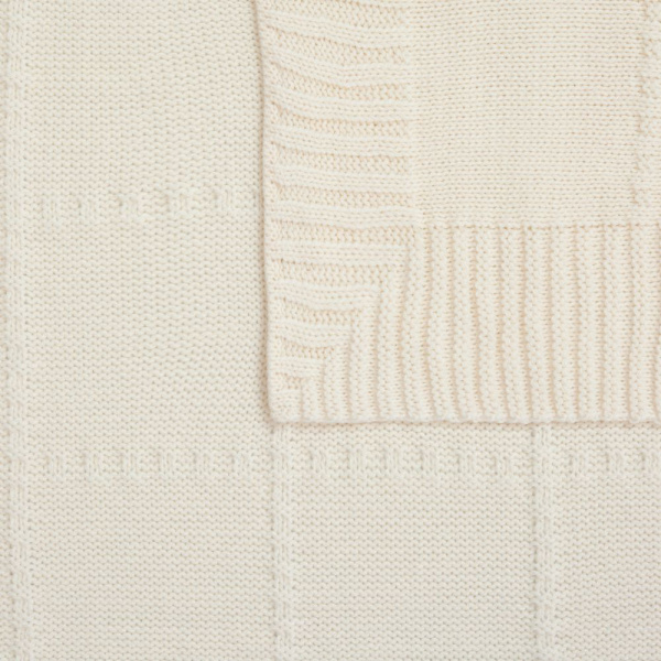 Плед Quadrisma, белый (молочный)