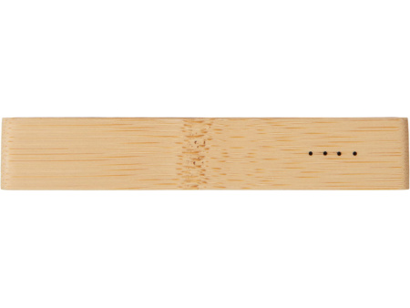 Внешний аккумулятор с подсветкой лого Reedia S2, 5000 mAh, бамбук, черный