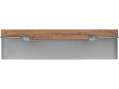 Подарочный винный набор из штопора и кожаного чехла для штопора ClickCut Set, серебристый