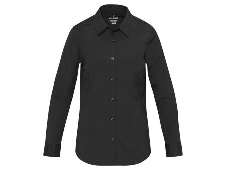 Carnelian женская рубашка из поплина - сплошной черный