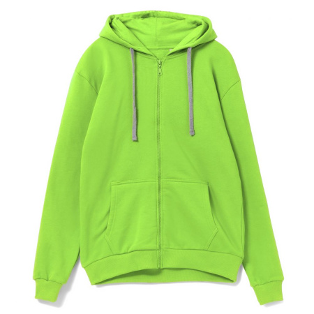Толстовка на молнии с капюшоном Siverga Heavy, зеленое яблоко, размер XS