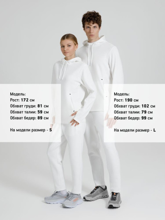 Худи унисекс Begi, молочно-белое, размер XS