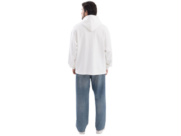 Худи оверсайз Alpha.01 унисекс, молочный