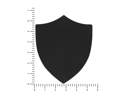 ПАТЧ ЩИТ soft-touch (чёрный) 6,6 х 5,5 см