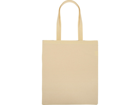 Сумка для шопинга Twin двухцветная из хлопка, 180 г/м2, черный/натуальный