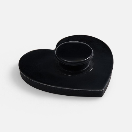 Джибитс из ПВХ «Сердце», черный