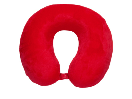 Подушка Basic из микрофибры с эффектом памяти U-shape, красный NEW