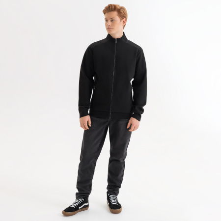 Толстовка на молнии Астин (Astin) черная, размер XXXL