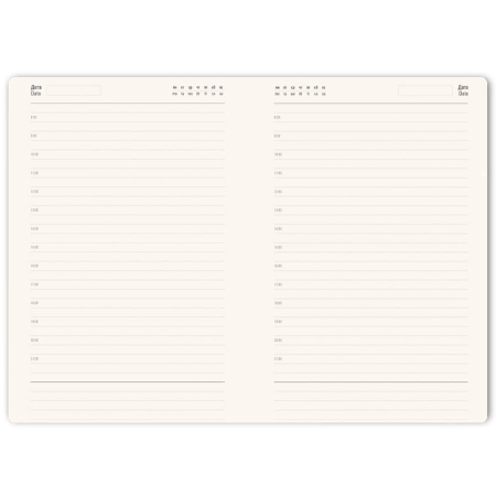 Ежедневник недатированный HAMILTON, A5, белый, кремовый блок