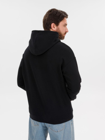 Худи оверсайз унисекс Outshine, черное, размер XL/2XL