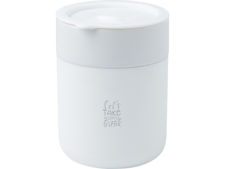 Кружка Java с силиконовой оберткой и пластиковой крышкой