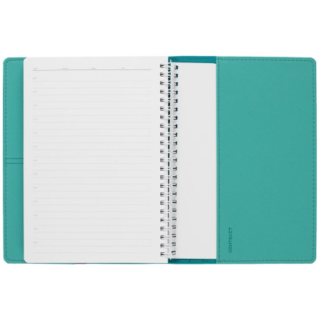Ежедневник Spring Touch, недатированный, бирюзовый