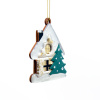 Ёлочная игрушка Домик (белый)