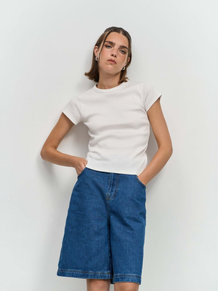 Футболка женская Sara, белая, размер XS