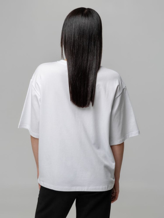 Футболка унисекс оверсайз Street Vibes, молочно-белая, размер XS/S