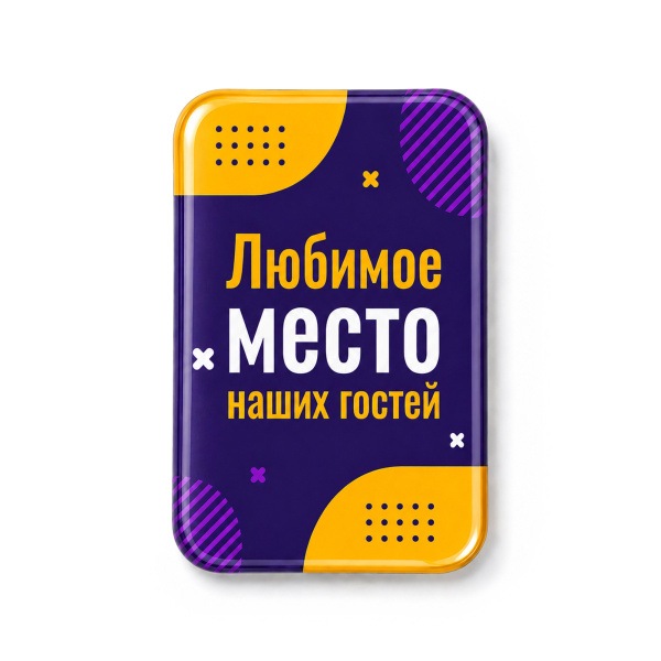 Объемный стикер из эпоксидной смолы на дверь