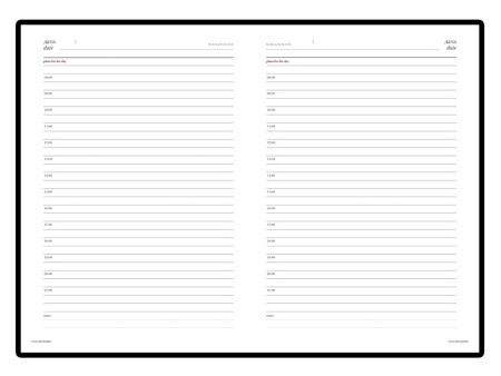 Ежедневник недатированный А6+ Sidney Nebraska с серебряным срезом