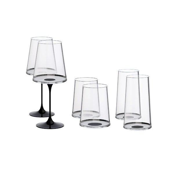 Хрустальный бокал для игристого вина на магните Trebonn SplitGlass, 2 шт, 320 мл