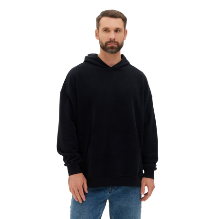 New Gen толстовка-кенгуру (худи) оверсайз велюр 350 г/м2 черный 3XL