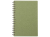 Блокнот на спирали в картонной обложке с переработанной бумагой Mania, зеленый