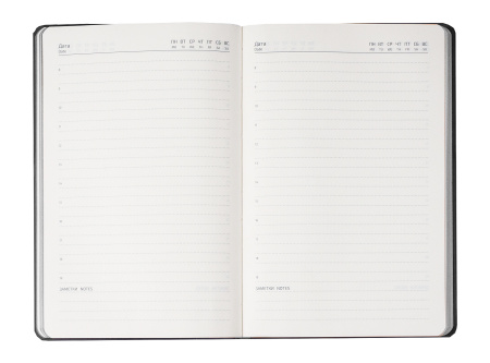 Ежедневник Flexy Nuba А5, темно-серый, недатированный, в гибкой обложке