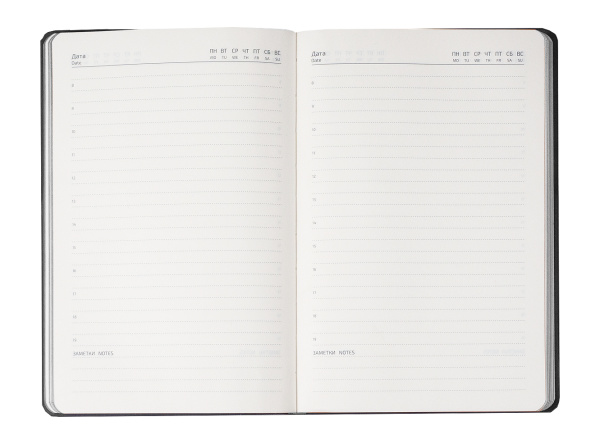 Ежедневник Flexy Nuba А5, бордовый, недатированный, в гибкой обложке