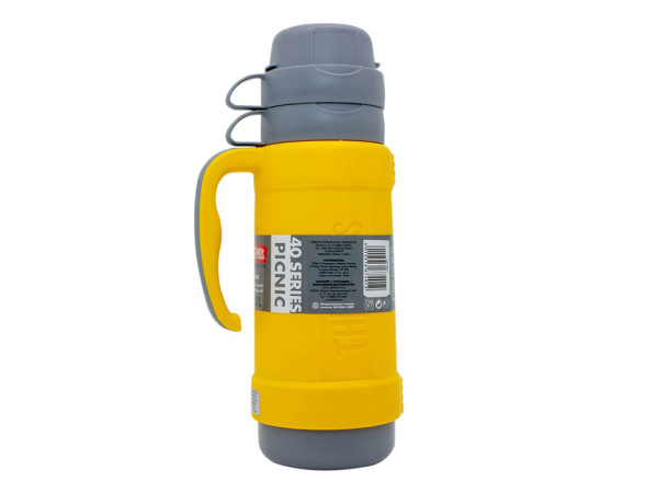 Термос со стеклянной колбой тм THERMOS PICNIC 40 Series Yellow 1,0L