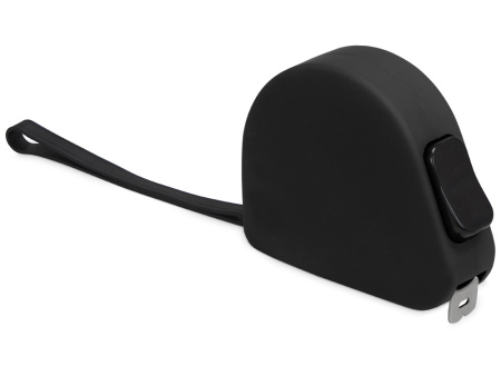 Подарочный набор с ручкой и рулеткой, черный/серебристый