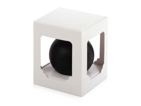 Стеклянный шар черный матовый, заготовка шара 6 см, цвет 83, матовый