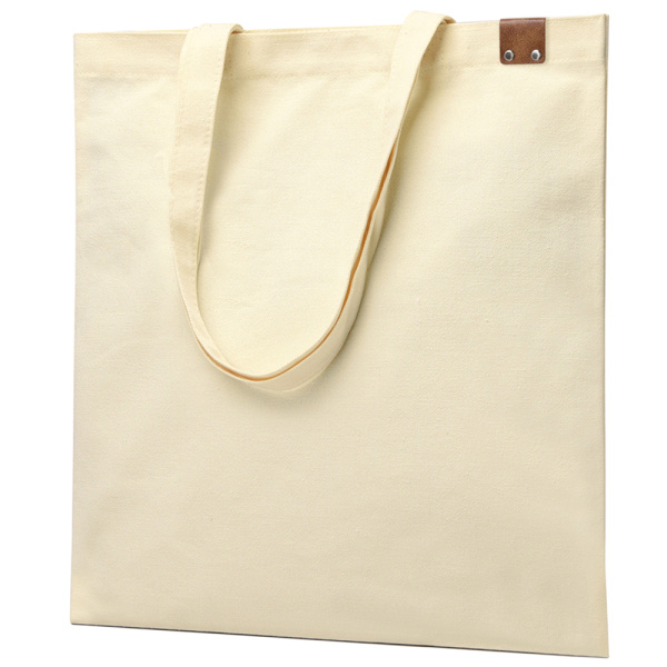 Сумка для покупок IVORY 325 г/м² с PU нашивкой, коричневый