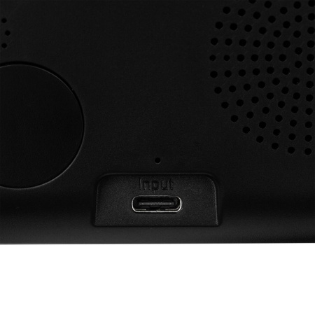 Станция беспроводной зарядки с часами Electron, ver.2, черная Станция беспроводной зарядки с часами Electron, ver.2, черная