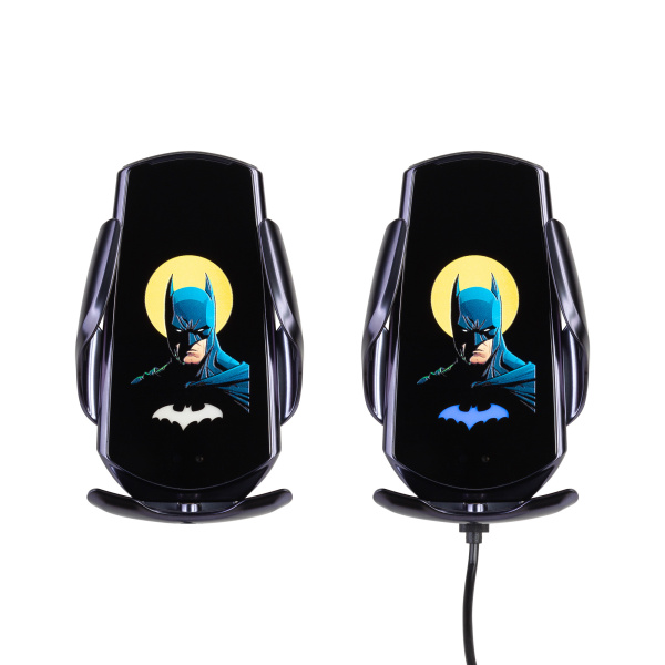 Автомобильное сенсорное беспроводное (15W) зарядное устройство "Titan" с набором переходников для магнитной зарядки, с подсветкой логотипа Автомобильное сенсорное беспроводное (15W) зарядное устройство "Titan" с набором переходников для магнитной зарядки, с подсветкой логотипа