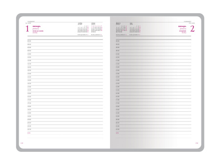 Ежедневник А5 датированный Sidney Nebraska 2026, синий (золотой обрез, золотые уголки)