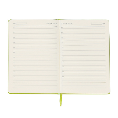 Ежедневник A5 недатированный Dear в твёрдом переплёте, салатовый