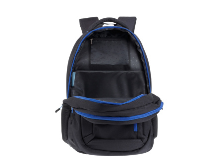 Рюкзак TORBER CLASS X, черный с синей вставкой, полиэстер 900D, 45 x 32 x 16 см