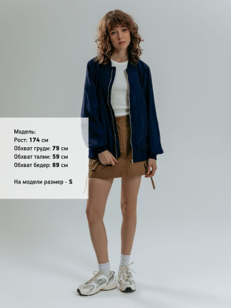 Бомбер Wigton, темно-синий, размер XS