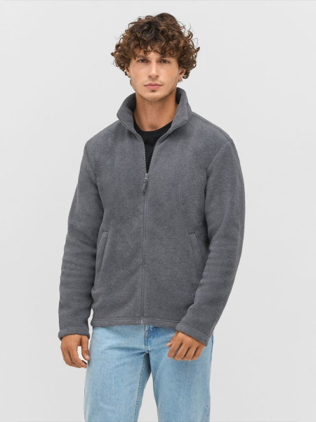 Куртка флисовая унисекс Nitro, серо-бежевая, размер S