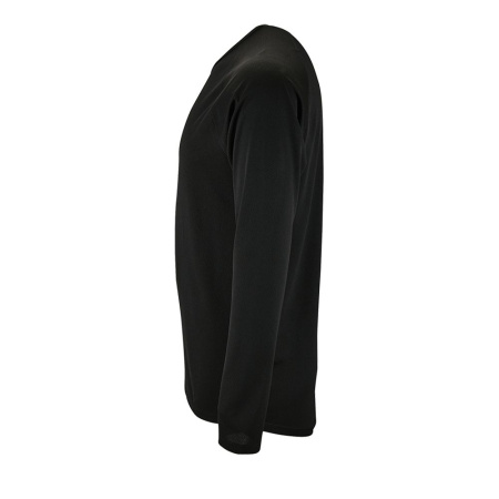 Футболка с длинным рукавом Sporty LSL Men черная, размер 3XL