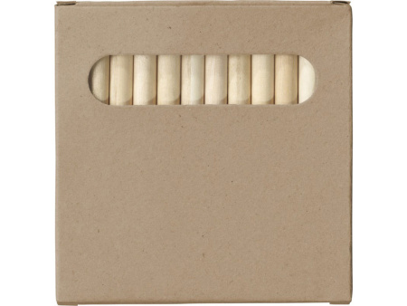 Набор карандашей для раскрашивания Artemaa с 12 предметами, натуральный