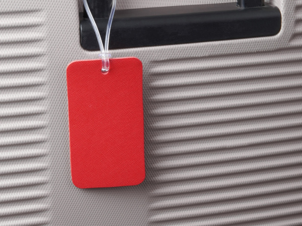 Багажная бирка Favor на силиконовой петле, красный Багажная бирка Favor на силиконовой петле, красный
