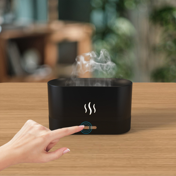 Светодиодный USB увлажнитель-ароматизатор Flame RGB, белый